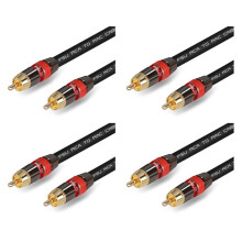 4X FSU Digital Audio Cinch Kabel Premium Stereo Cinch Zu Cinch Koaxial SPDIF Kabel