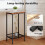 Levede Industrial Side Table Wood 2-Tier Storage 4