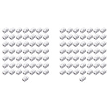 100x RJ45 Connector Jack Cat6 RJ45 Extension Coupler Ethernet Network LAN Cat 6 (White)