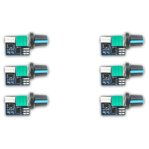 6PCS Computer Case Fan Governor PWM Speed Controller 12V Single Way 4 Pin Low-Power Silent Fan Governor Controller