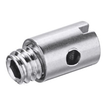 24Pcs Metal Solderless Cable Nipples 5mm Throttle with Screw for Motorcycle Scooter Quad Mower Car Styling Tool