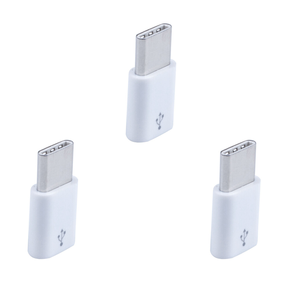 Universal Usb Type C 3.1 Male To Micro-Usb 2.0 5 Pin Female Data Adapter:3pc 6033741931917
