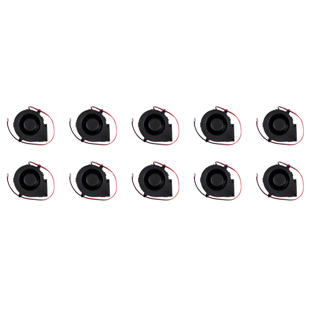 10X 12V 0.36A 2Pin Computer Pc Blower Cooling Fan 75Mm X 30Mm 4713178254491