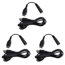 3X Charger Cable and 3.5MM Headphone Earphone Jack Adapter Cord Cable for Gameboy Advance SP