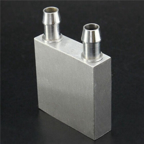 3X Aluminum Water Cooling Block 40X40X12mm Cooler for Computer CPU Radiator 1