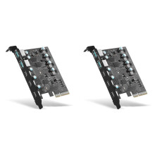 2X PCIe Auf USB 3.2 Gen 2 Adapter Karte PCI Express Erweiterung Karte PCI-E Add- Karten Riser für PC Windows 10/8/7 und