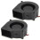 2pezzi 75mm x 30mm 2Pin  12V Brushless Ventilatore Ventola di Raffreddamento per Computer PC Nero 1