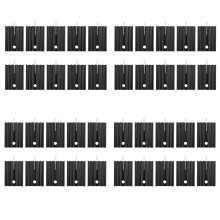 40 Stueck 21X15X11mm Schwarz Aluminium Kuehlkoerper fuer TO-220 MOSFET-Transistoren