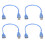 4X Corto USB 2,0 una Hembra Al Cable de Extension Macho 1