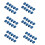 60Pcs RJ45 Connector  Jack Cat6 Extension Coupler Ethernet Network LAN Cat 6 Coupler Jacks Extend Adapter, 1