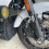 Motorcycle Front Fork Guards Dust Protection Lower Fork Leg Deflector Shield for  Touring CVO Road Glide ST Red 4