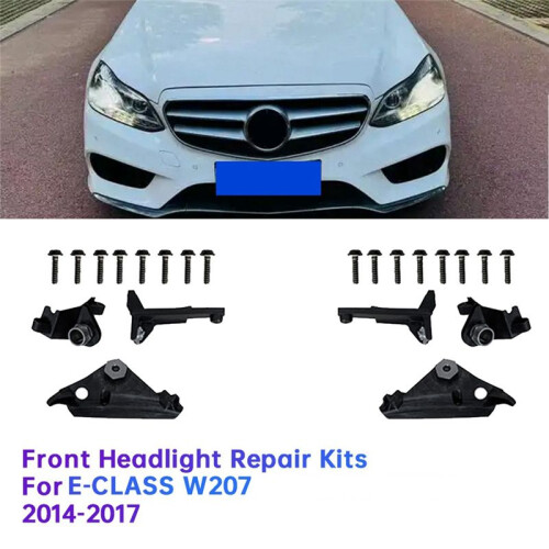 1Pair Front Headlight Repair Kits for - E-CLASS W207 2014-2017 A2078200514 2078200614 Headlamp Bracket Mount 2