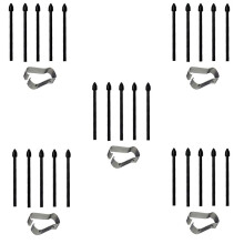 5set Touch Stylus S Pen Tips Nibs+ Pen Clip for Tab S7 S7+/S6 Lite/Note10/Note20 Universal Stylus Tip Black