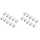 20Pcs RJ45 Connector  Jack Cat6 Extension Coupler Ethernet Network LAN Cat 6 Coupler Jacks Extend Adapter,White 1
