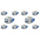10X LC Fiber Optic Adapter LC to LC Duplex Multimode 10GB F/F  Coupler for Wall Plates, Patch Panels 2