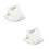 2X Tablet Stand Desktop Support Portable Double Folding Stand Suitable for     Tablet Stand White 2