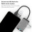 USB C Hub Multifunctional Docking Station Plug and  Type C Docking Station USB3.0 Hub TF/ Card Reader Silver 2