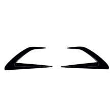 Car Front Bumper Splitter Spoiler Fog Lamp Spoiler Cover Trim for Miata MX-5 ND 2016+ Bright Black