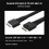 PCIE Oculink SFF 8611 8I to SFF 8611 8I Data Transfer Cable for Server, PCIe4.0 Connection for Server Data Transfer 5