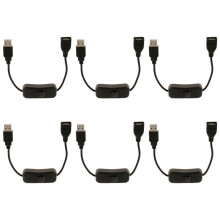 6X USB A Male to Female Extension Cable with / Off