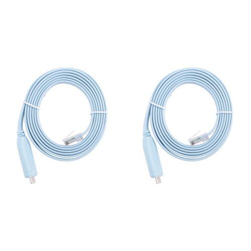 2X USB TO Type C Console Configuration Cable Type C to RJ45 Serial Router Debugging Cable