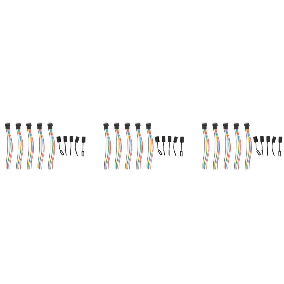 15Pcs Rc Aircraft 6S Balance With Cap Extension Charging Cable Lead Cord 10Cm Diy For Li Po Battery 4713808477719