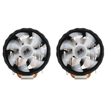 2X SNOWMAN X200 CPU Cooler 2 Heat Pipes 120mm Silent Fan 4Pin PWM PC Cooler for LGA2011 CPU Cooling Fan