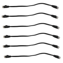 36 Pcs 1 Ft Flat Internet Network Cable Solid Cat6 High Speed Patch Lan Wire with Snagless Rj45 Connectors