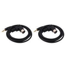 2X Car 3.5mm AUX Input Adapter Audio Cable Jack AUX 8-Pin M-BUS CD Changer Cable for Gold Plug