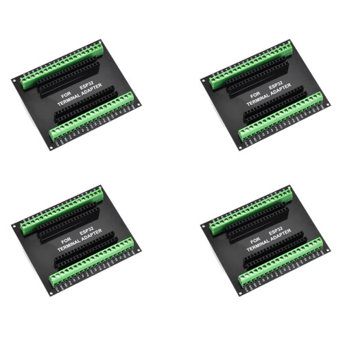 4X Placa de Fuga ESP32 GPIO 1 em 2 Compatível com NodeMCU-32S Lua 38Pin Placa de ExpansãO GPIO