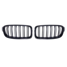 Auto Grille Helder Zwart voor 3 F30 F31 F35 2012-2018 Dual Bar Geüpgradede Versie Midden Grille