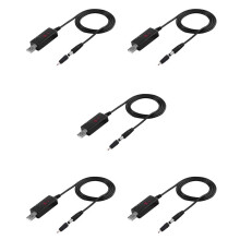 5X USB 5V to 9V 12V Power Cable for Route Charge WIFI Adapter Wire USB Boost Module Converter Via Powerbank USB