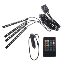 4X 36 LED Car SUV Interior Decor Neon Atmosphere Light Strip Music Control Color