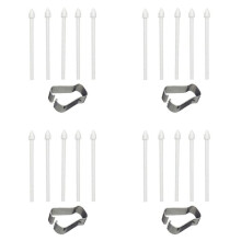 20x Touch Stylus S Pen Tips Nibs+ Pen Clip for Tab S7 S7+/S6 Lite/Note10/Note20 Universal Stylus Tip White