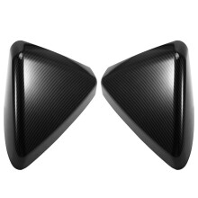 Rearview Mirror Shell Rearview Mirror Cover Reflector Shell Carbon Fiber Pattern Rearview Mirror for