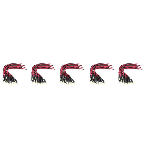 100 Pcs 5.5 x 2.1mm Male  Power Jack Plug CCTV Camera Power Connection 1