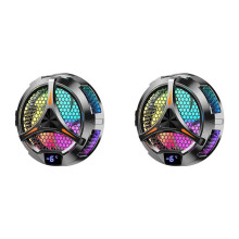 2X X42 Tablet Radiator Tablet Cooler RGB Colorful Lighting 10cm Magnetic Semiconductor Cooler Cooling Fan for Tablet