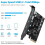 2X Placa Adaptadora PCIe para USB 3.2 Gen 2 Placa de Expansão PCI Express Placa Suplementar PCI-E Riser para PC Windows 10/8/7 e 2