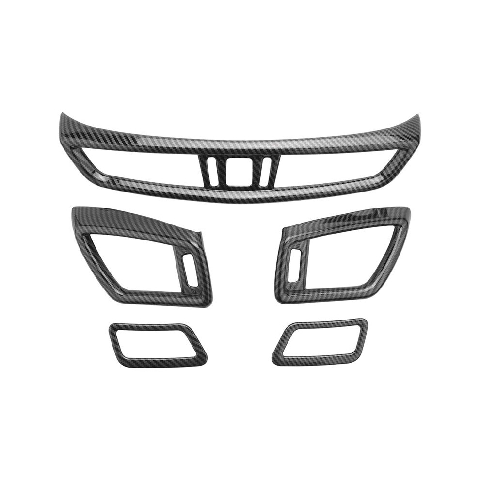 5 Pcs Car Front Console Air Condition Vent Outlet Cover For X-Trail T32 Rogue Qashqai J11 2014-2020 Carbon Fiber 6131797841027