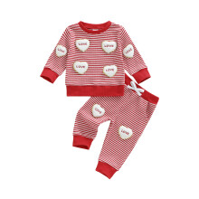 (18-24 Months, Red) Tweedelige outfit voor elastische tailleband.