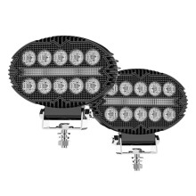 5.5 Inch 10000LM Oval LED Work Lights Fog Lights DRL for Truck ATV UTV SUV Motorcycle Cart Trailer Boat