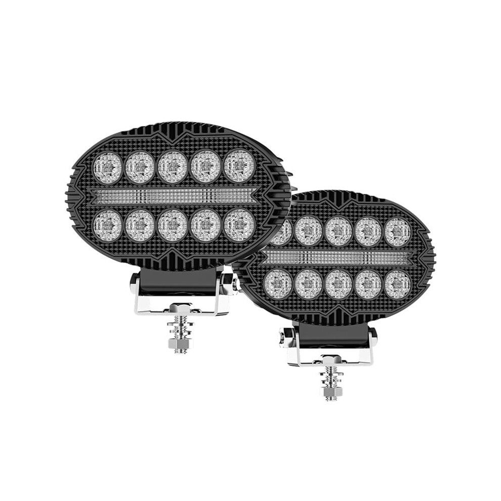5.5 Inch 10000Lm Oval Led Work Lights Fog Lights Drl For Truck Atv Utv Suv Motorcycle Cart Trailer Boat 6033077600501