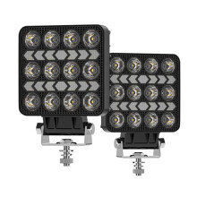 4 Inch Car LED Work Light Strobe Headlight White Yellow Offroad Driving Spotlight Fog Light for Truck Cars Suv Boat