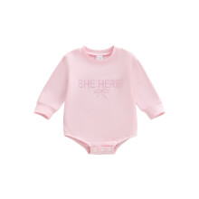 (6-12 Months, Pink) Ολόσωμη φόρμα με και άνοιξη