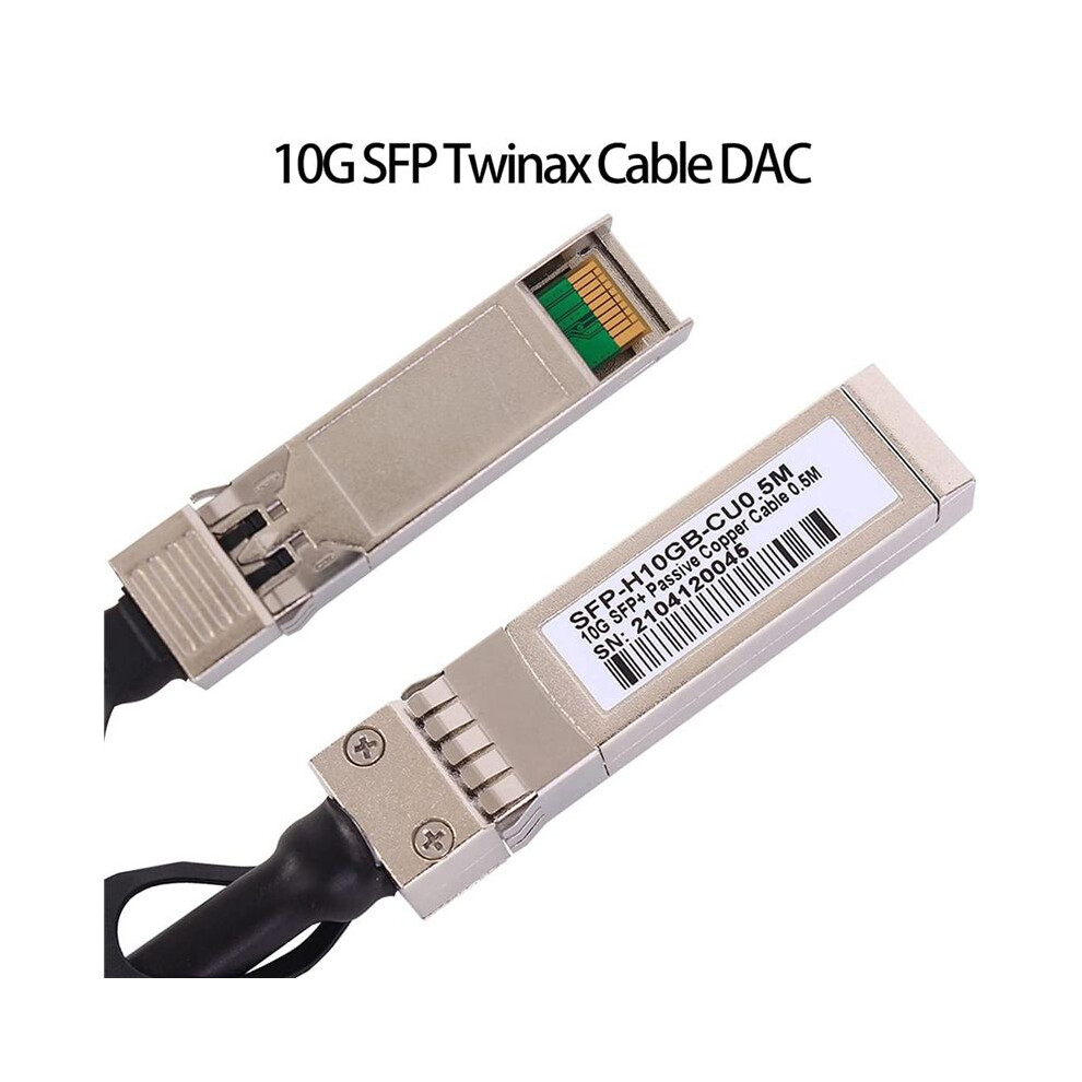 Photos - Graphics Card 5X 10G SFP+ Twinax Cable, Direct Attach Copper(DAC) 10GBASE SFP Passive Cable for SFP-H10GB-CU1M,,(0.5M)