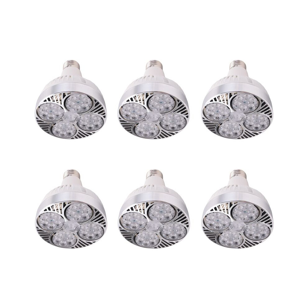 6X E27 Plant Lamp Bulb 35W Led Plant Grow Full Spectrum Warm For Indoor Garden Greenhouse Light/White 6031418804427
