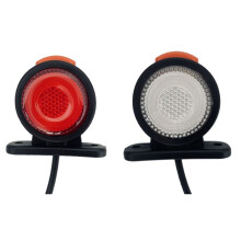 2Pcs Car Truck Side Marking Lamp 12/24V LED Indicator Lamp Tail Light Three Sided Lamp Flash Lamp