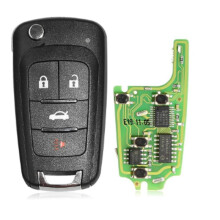 XHORSE XNBU01EN SA1789 BIE.K Style Universal Fjärrkontroll Key 4-Knappars Bilnyckel med Chip för VVDI Key Tool