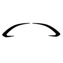 Bil Bakre Stötfångare Splitter Spoiler Bakre Dimljus Spoiler Kåpa Trim för Miata MX-5 ND 2016+ Ljussvart