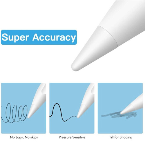 12 Pack Replacement Tip for  Pencil Nibs for  Pencil 1St & 2Nd Generation (White) 2